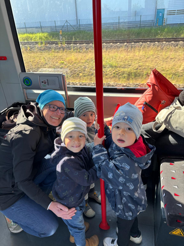 Die erste Zugfahrt